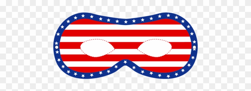 Usa Party Masks Stars And Stripes - Protetor De Correia Do Compressor #1196853