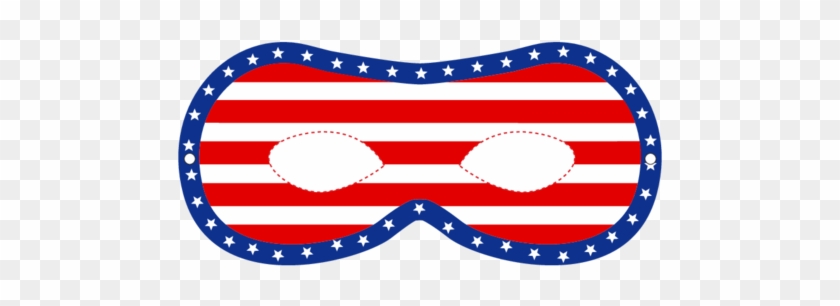 Usa Party Masks Stars And Stripes - Protetor De Correia Do Compressor #1196853