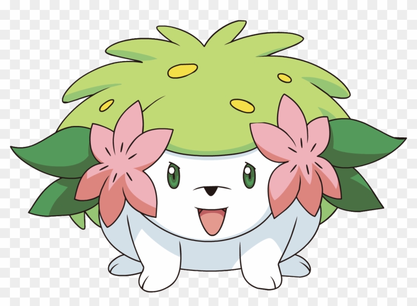 88kib, 1252x861, 492shaymin Land Forme Dp Anime 4 - Grass Type Legendary Pokemon #1196945