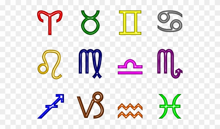 Zodiac Signs 2 555px - Zodiacal Sign Png #1196975