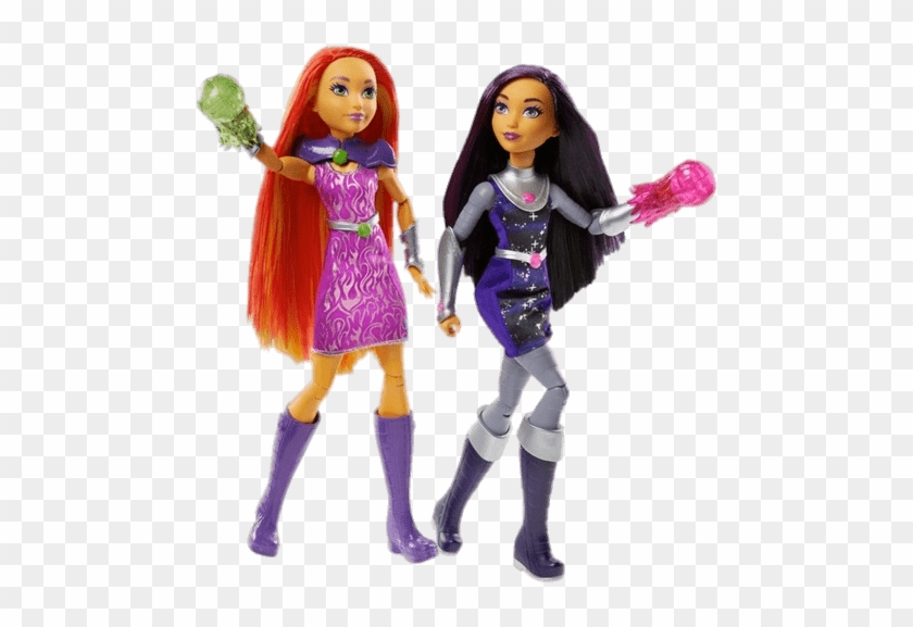 Dc Super Hero Girls Starfire And Sapphire Png - Dc Super Hero Dolls #1197096