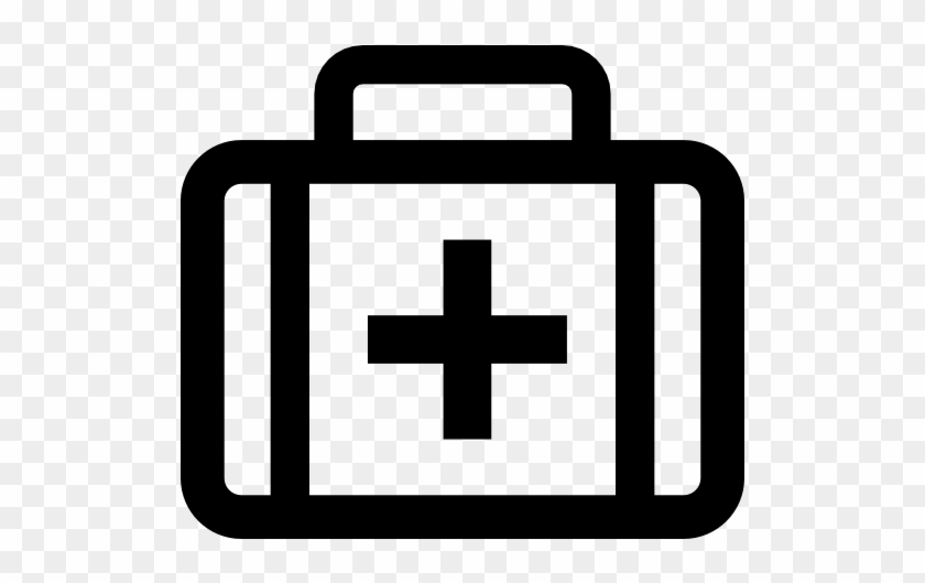 First Aid Kit Bag With Cross Sign Free Icon - First Aid Kit Vector #1197114