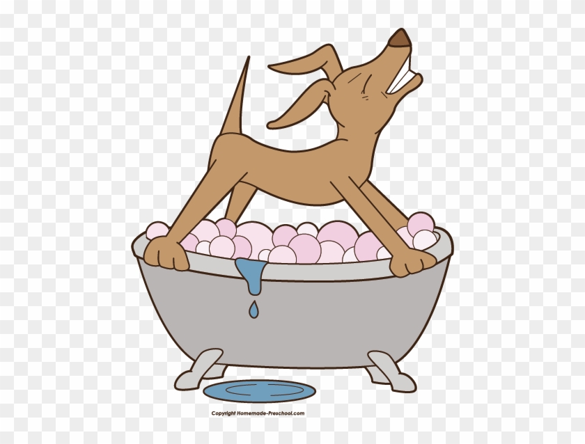 Dog In Bath Clipart - Dog Bath Clipart #1197133