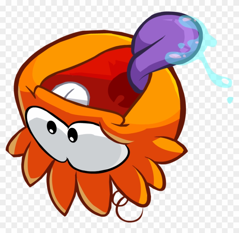 Orange Puffle30 - Club Penguin Puffle Png #1197172