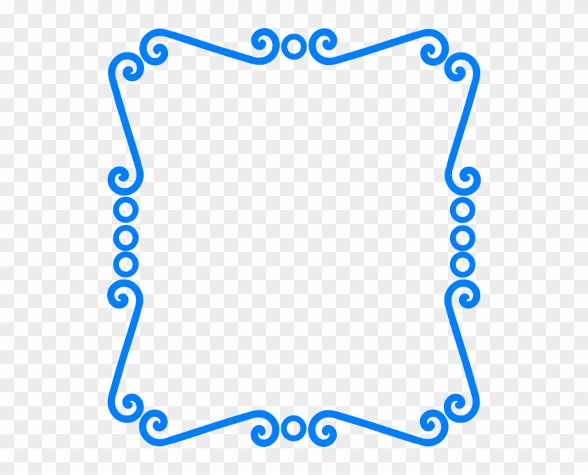 Blue Scroll Border Clip Art - Articles For School Magazines - Full Size ...