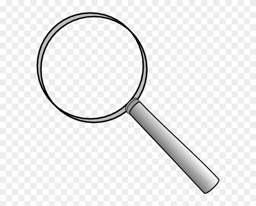 Magnifying Glass Clipart Black And White #1197275