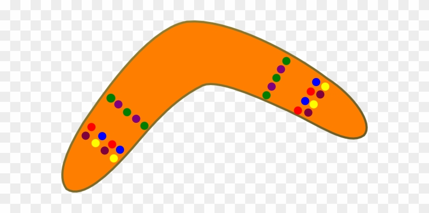 Chrome - Clipart - Orange Boomerang #1197406