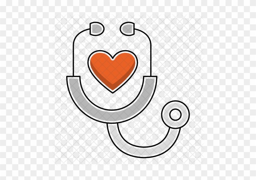 Stethoscope Icon - Heart #1197532