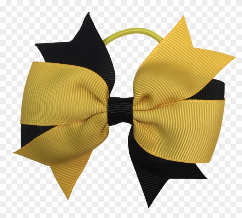 Yellow & Black Hair Accessories - Satin #1197715