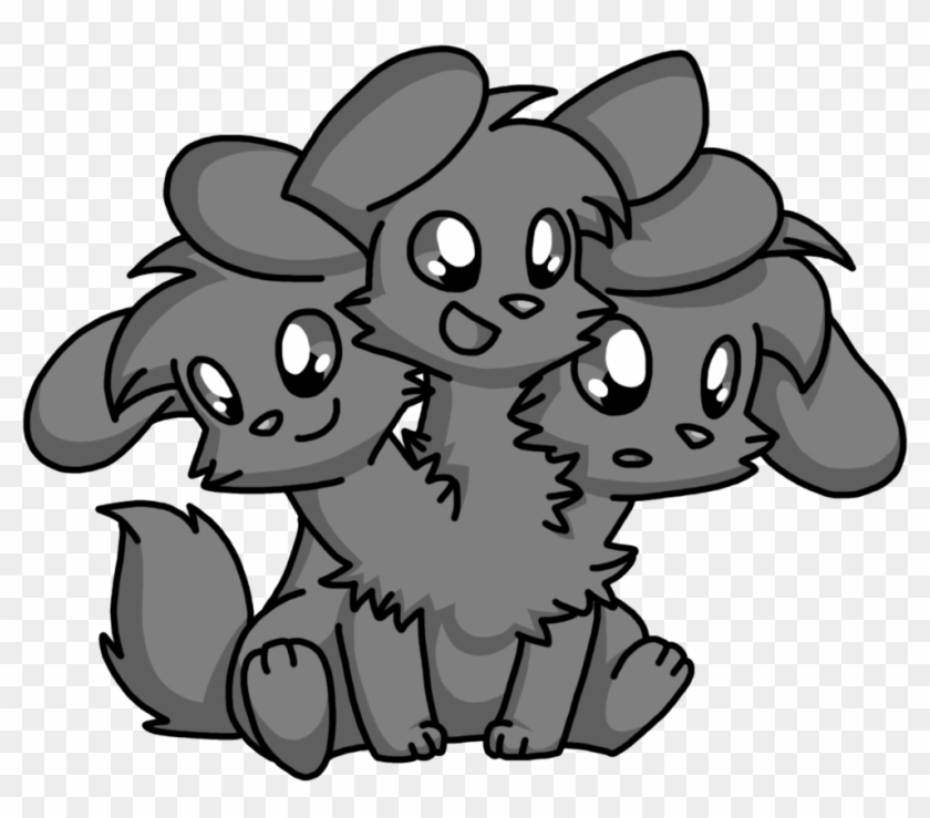 Cerberus Base By Heartinarosebud - Clipart Cute Cerberus #1197723