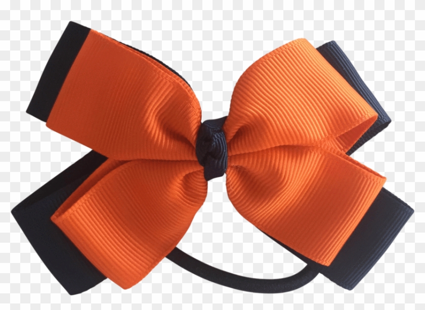 Orange & Navy Hair Accessories - Satin #1197758