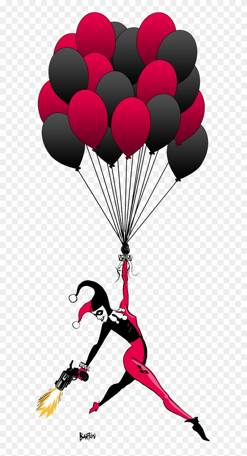 Harley Quinn Holding Balloon #1197783