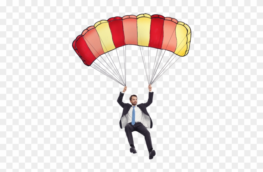 Land Your Next Client - Man With Parachute Png #1197791