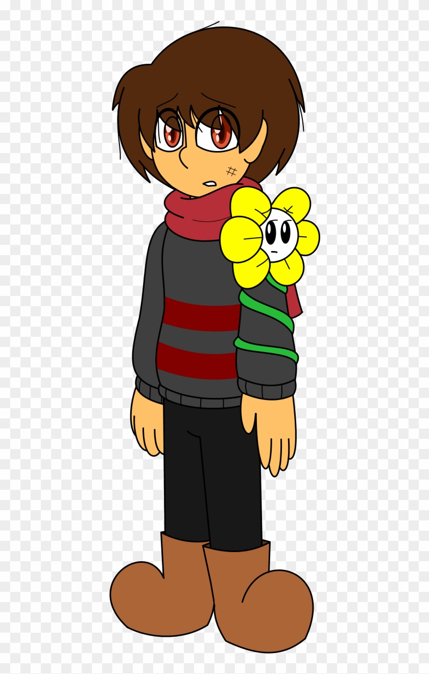 Just A Little Kid Lost With Their Flower By Gamingingreen13 - Cartoon #1197818