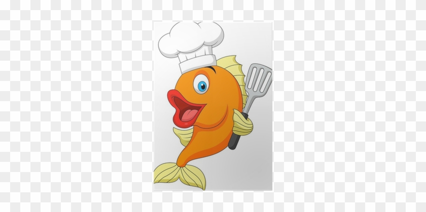 Fish Chef Cartoon #1197959