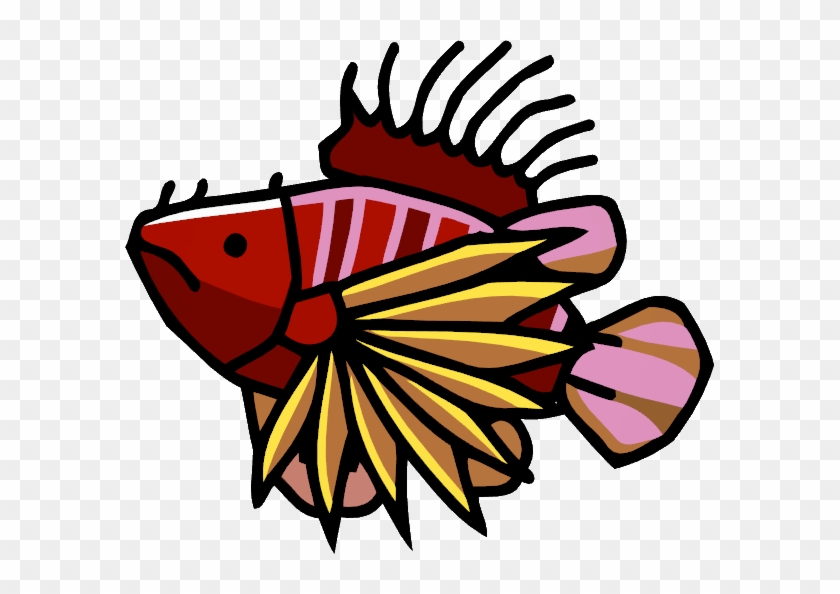 Lionfish - Scribblenauts Animals Fish #1198014
