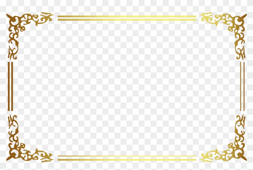 Gold Frame Border Square - Golden Frame Png #1198101