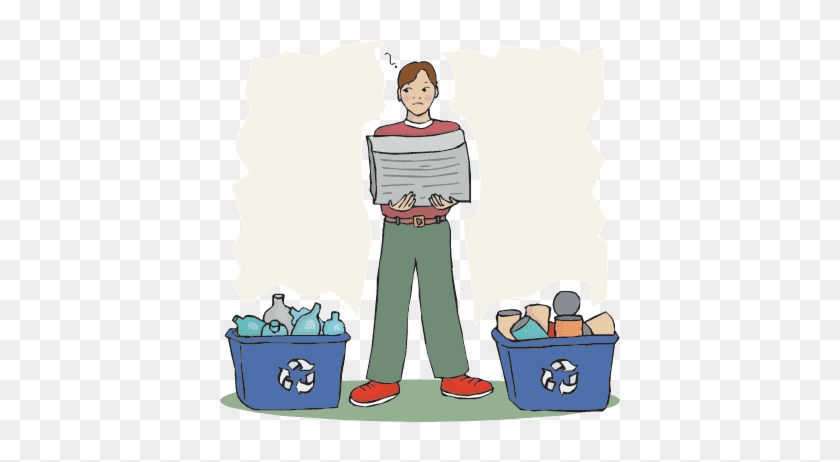 Boy With Recycling - Proper Waste Disposal Gif - Free Transparent PNG  Clipart Images Download