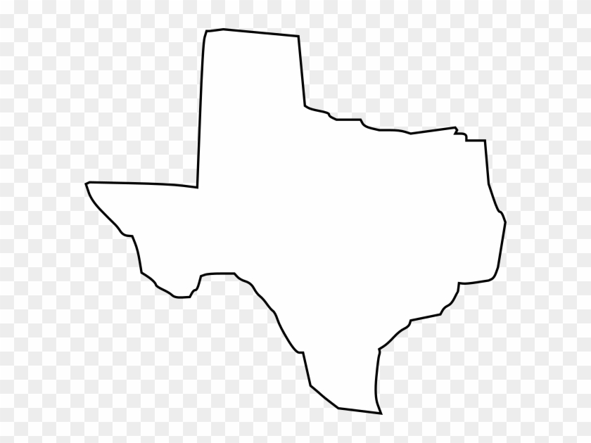 Texas Outline Clip Art At Clker - Map Of Texas Counties #1198527