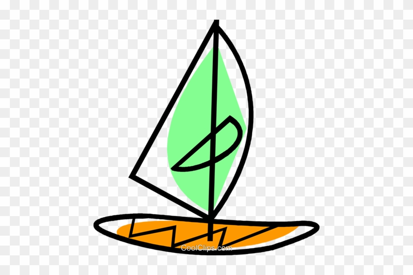 Windsurfer Royalty Free Vector Clip Art Illustration - Windsurfer Royalty Free Vector Clip Art Illustration #1198679
