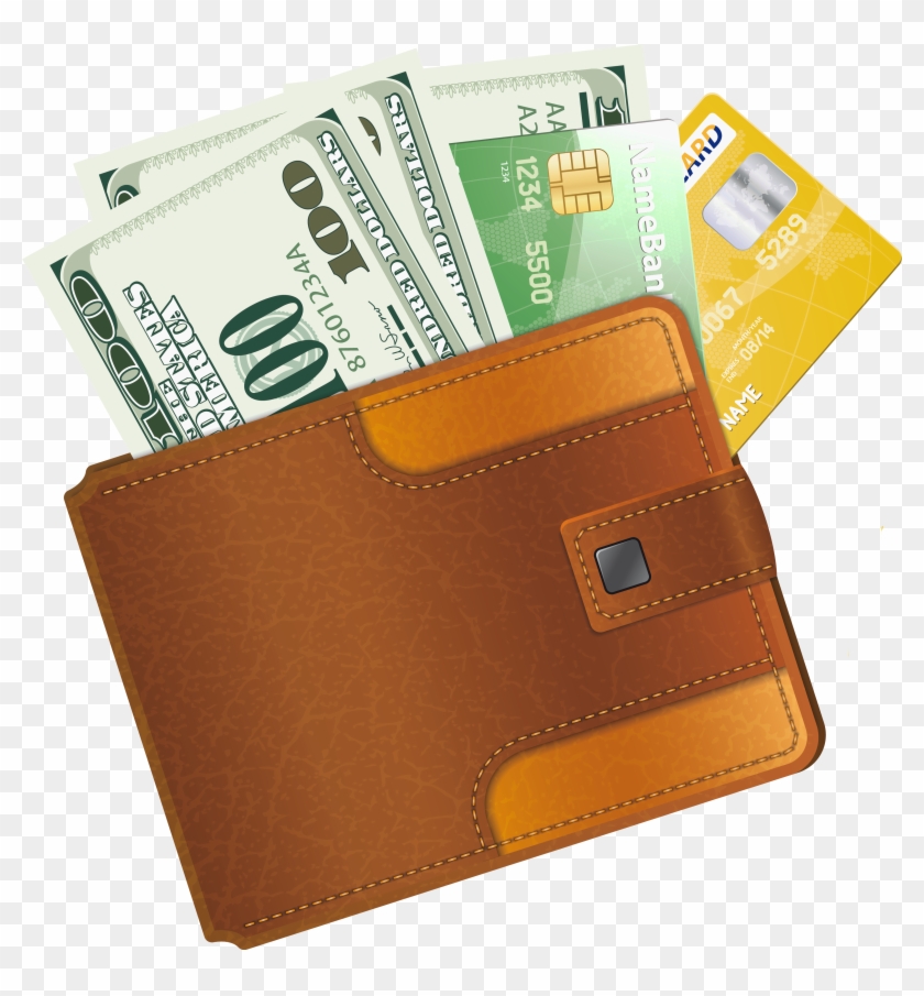Wallet With Credit Cards And Money Clipart - Wallet With Credit Cards And Money Clipart #1198746