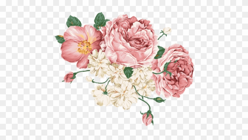 Transparent Flowers For Your Tumblr - Flower Vintage Png Pink #1198747