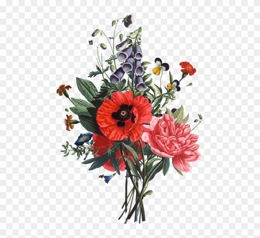 Open In Google Maps - Flower Bouquet Drawing #1198783