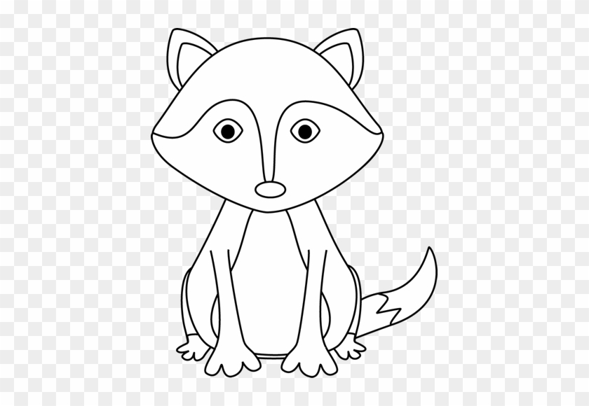 Fox Black And White Cute Fox Black And White Clipart - Fox Black And White Clip Art #1198974