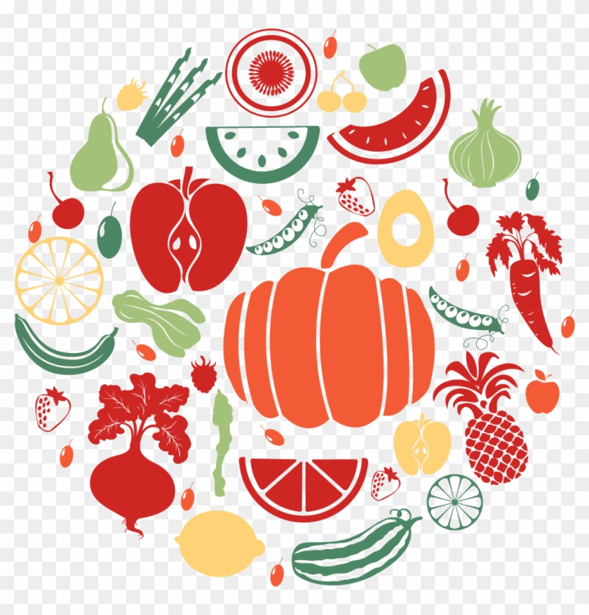 Fruit Clipart Bush - Fruits And Vegetables Icon #1199041