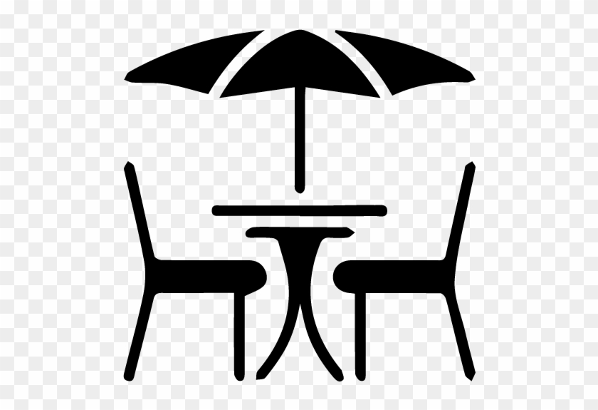 Outdoor Sunloungers And Furniture - Outdoor Cafe Icon Icon #1199059
