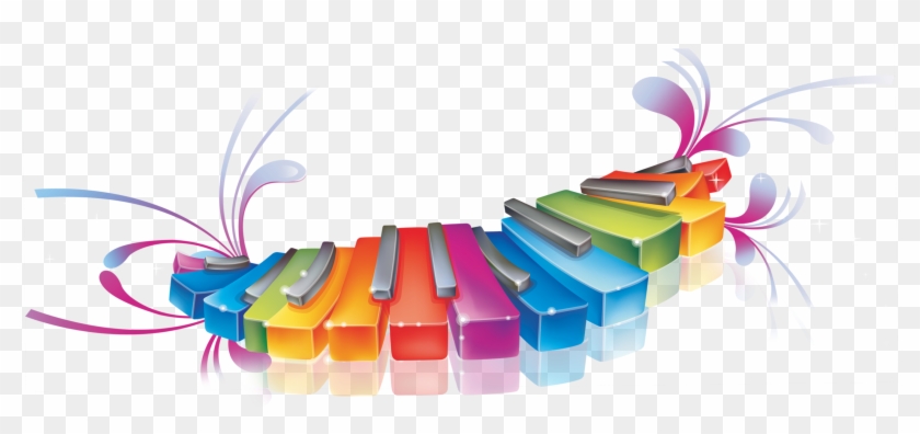 Music Child Pre-school Parenting Rhythm - Ipad Air 2 Leather Case, Rainbow Piano Keyboards Folding #1199062