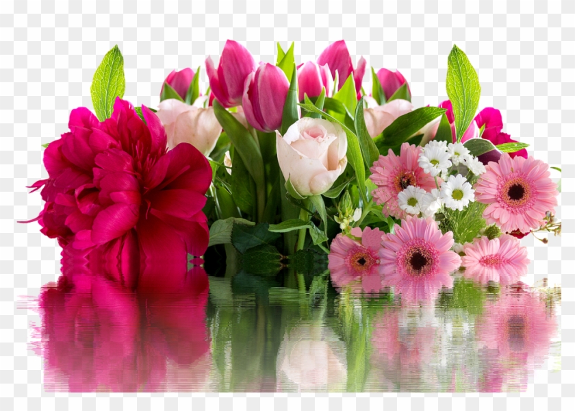 Roses, Gerbera, Flowers, Blossom, Bloom, Bouquet, Pink - Virágos Képek Ingyen #1199076