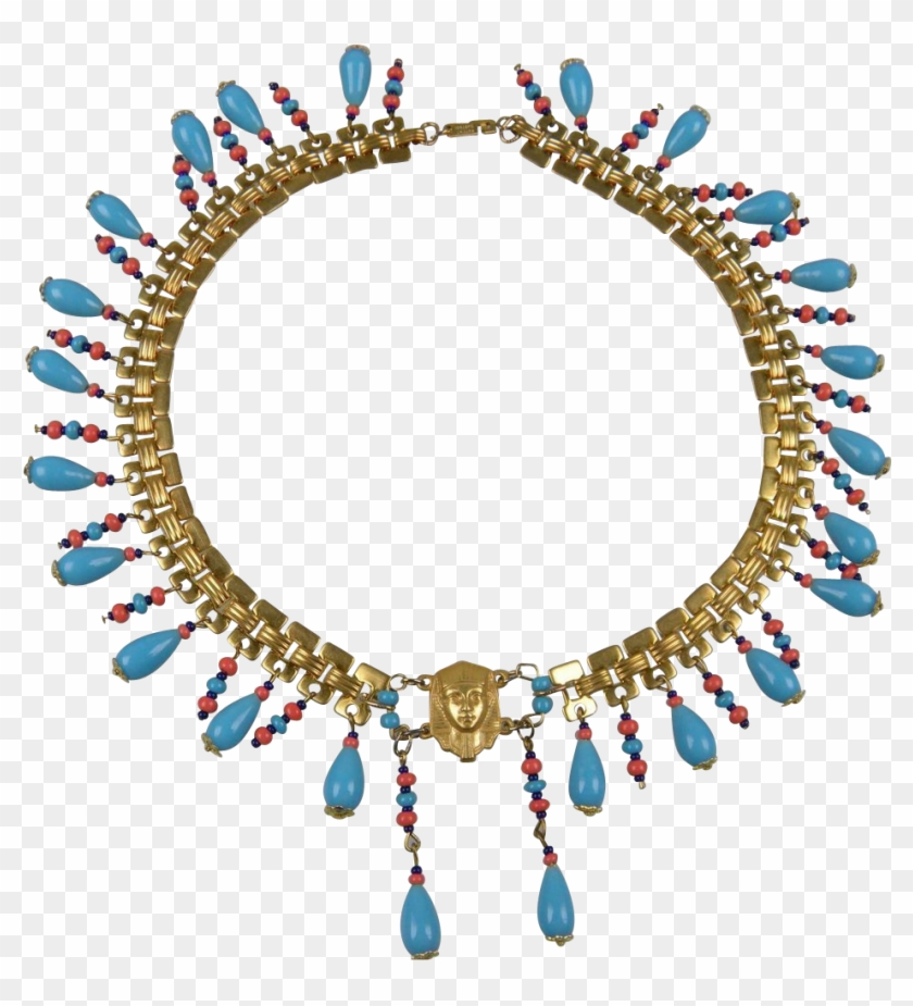 Miriam Haskell Egyptian Revival Parure - Choker #1199110