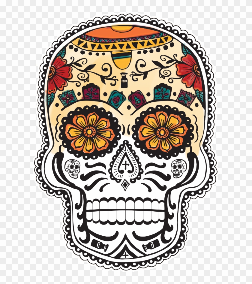 Win $3,000 Cash On Herdez - Dia De Los Muertos Skull Png #1199143