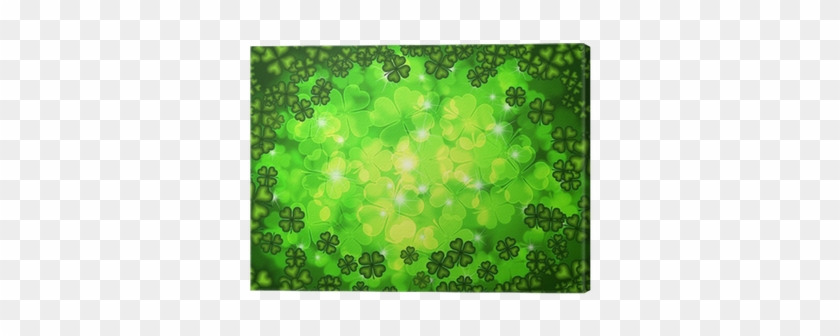 Shamrock Four Leaf Clover Background Canvas Print • - 4 Leaf Clover Backgrounds #1199290