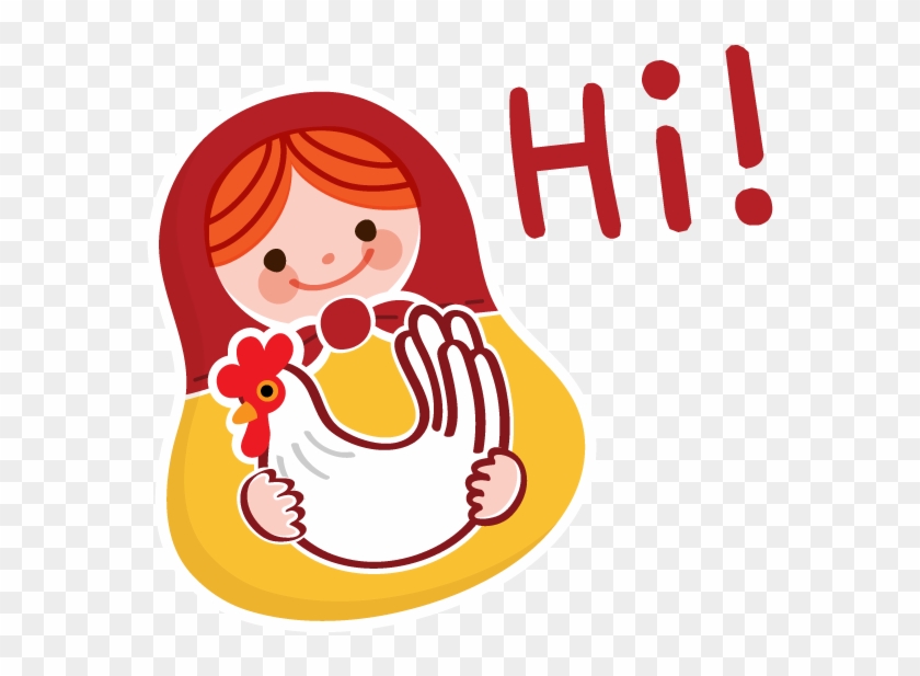 Little Matryoshka Stickers For Imessage Messages Sticker-4 - Cartoon #1199515