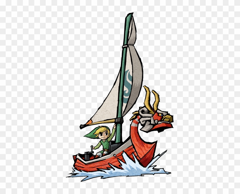 #link Sailing 2 From The Official Artwork Set For #tloz - Wind Waker King Of Red Lions #1199588