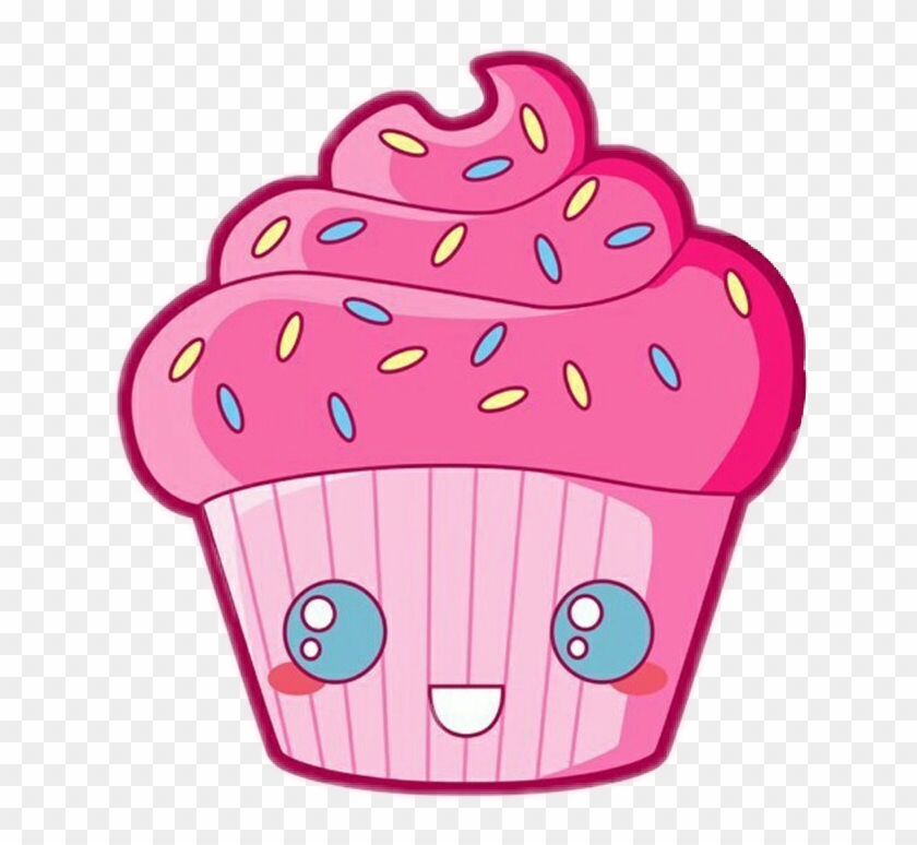 Cupcake Sweet Cute Sweety Sosweet Colorful Deliciouslik - Cartoon Cupcake #1199620