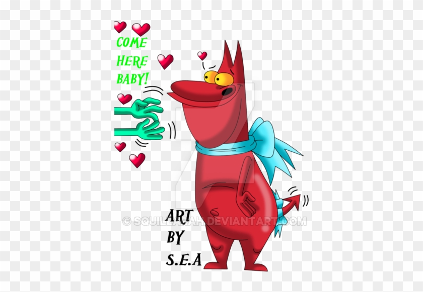 Cow And Chicken-my Red Guy By Skunkynoid - Cartoon #1199668