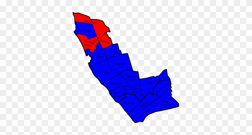 Map Of The Results Of The 2006 Kensington And Chelsea - Kensington And Chelsea London Borough Council #1199762