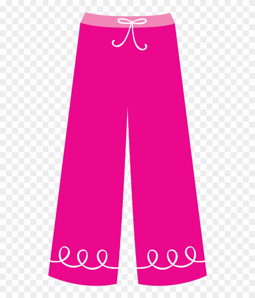 Costura E Roupas - Pink Trousers Clip Art #1199786