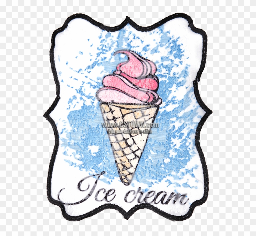 Ice Cream In Summer Large Patch For Shirts - Ice Cream #1199862