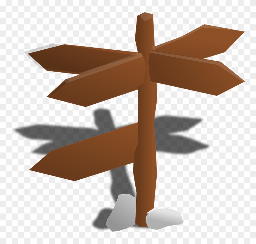 Wood Clipart Signpost - Señales De Caminos Png #1199893