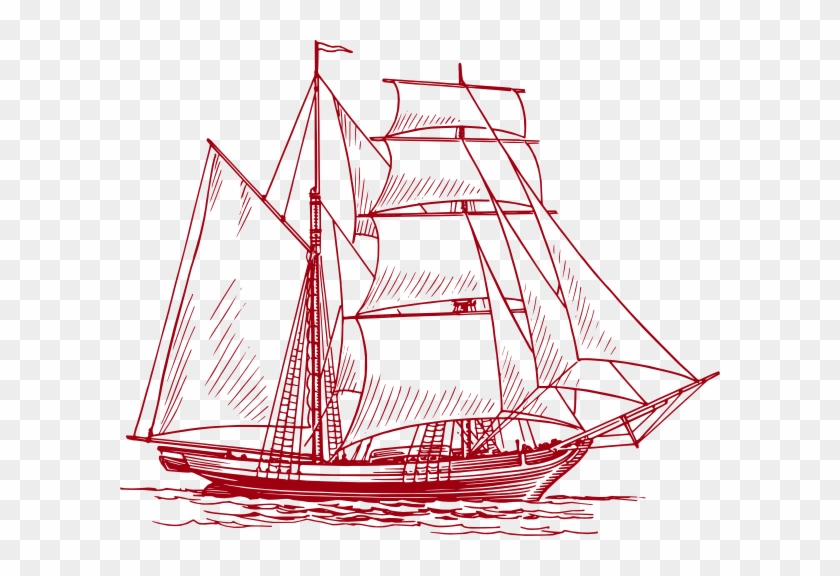 Sailing Ship Clipart Baby Boy - Boat Drawing #1199920