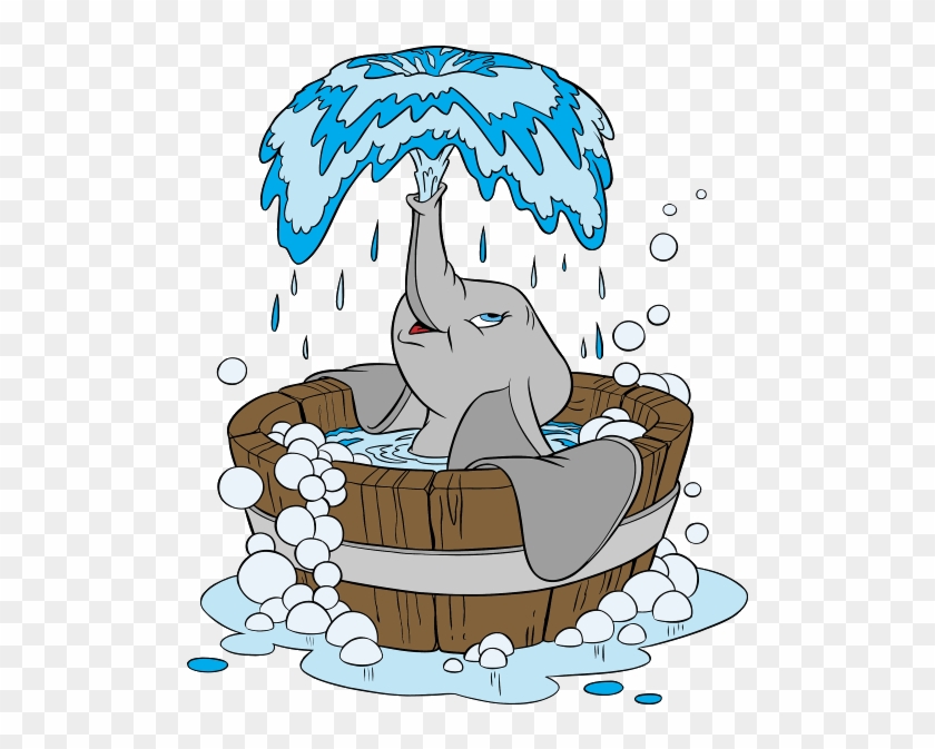 Baby Elephant Clip Art - Elephant And Water Clipart #1200077