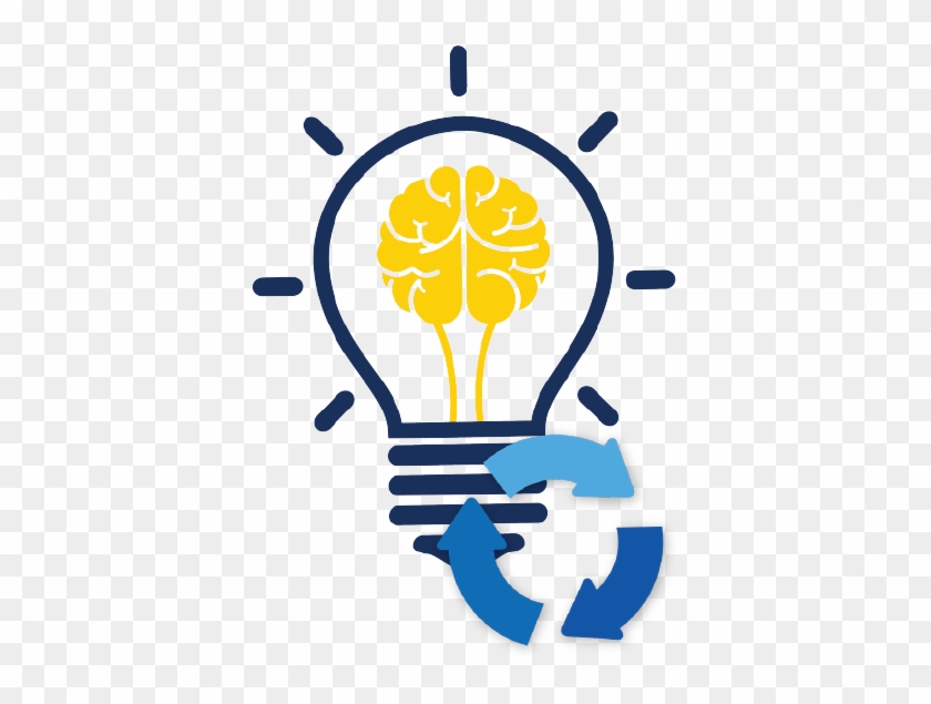 Re-certification Training Lightbulb - Brain Light Bulb Vector #1200083