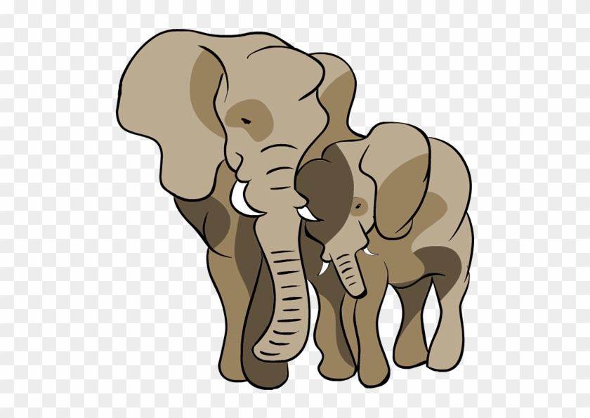 Elephant Love Cartoon #1200106