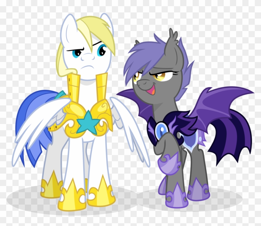 Equestria-prevails, Bat Pony, Cloudblossom, Cute, Duo, - Mlp Luna Royal Guard #1200245