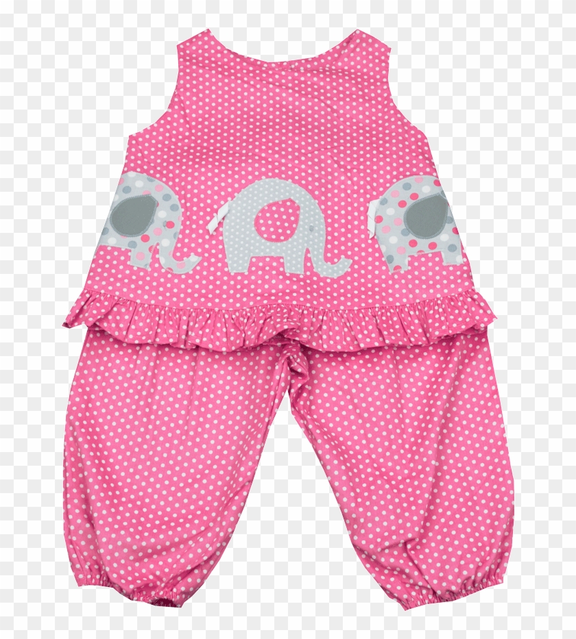 Funtasia Too Elephant Applique Popover Set - Polka Dot #1200356