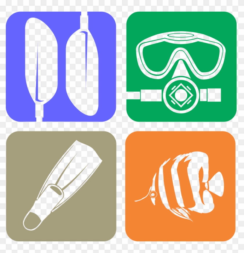 Diving Logo - Scuba Diving Equipment Icon #1200453